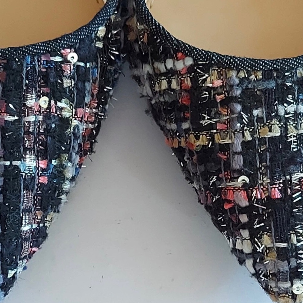 Jessica Simpson Black Multi Tweed D'Orsay Pointed Toe Pumps - Picture 12 of 13
